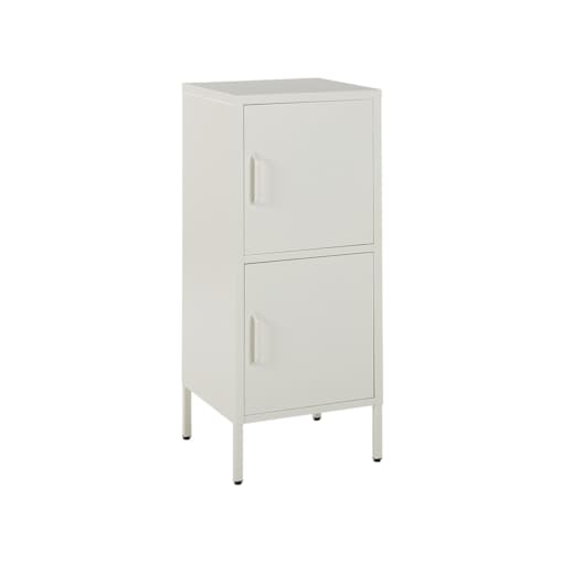Szafka biurowa metalowa biała HURON