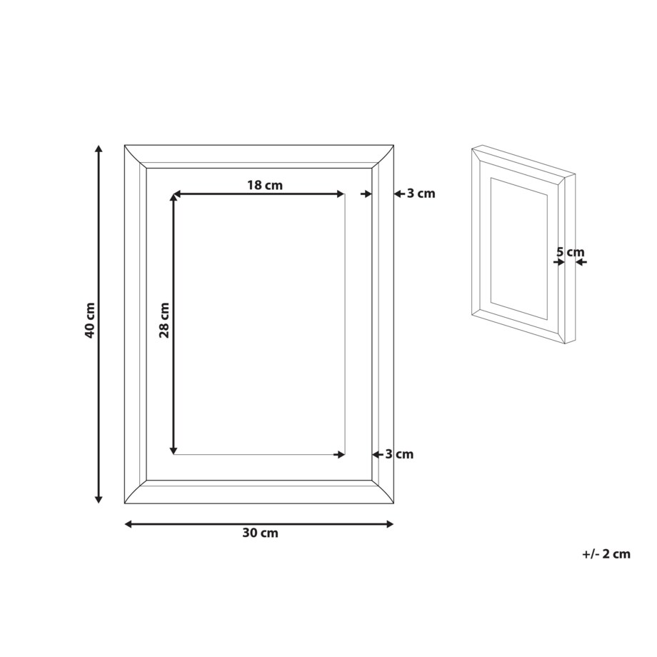 Obraz w ramie abstrakcja 30 x 40 cm wielokolorowy AREZA
