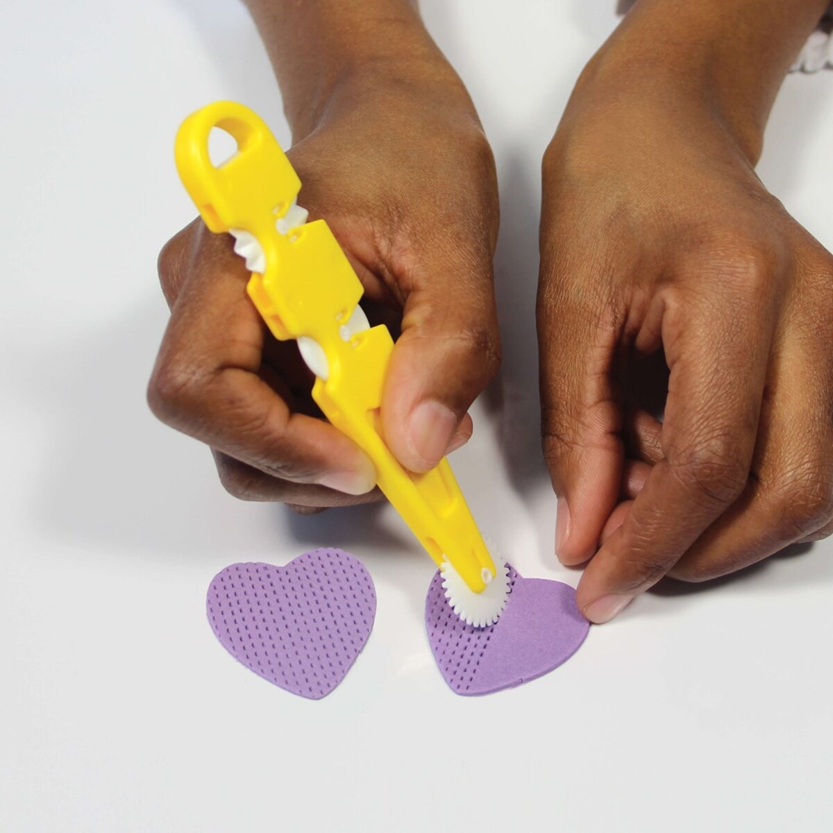 PME Narzędzie dekoratorskie radełko (3 końcówki) 13 cm żółty