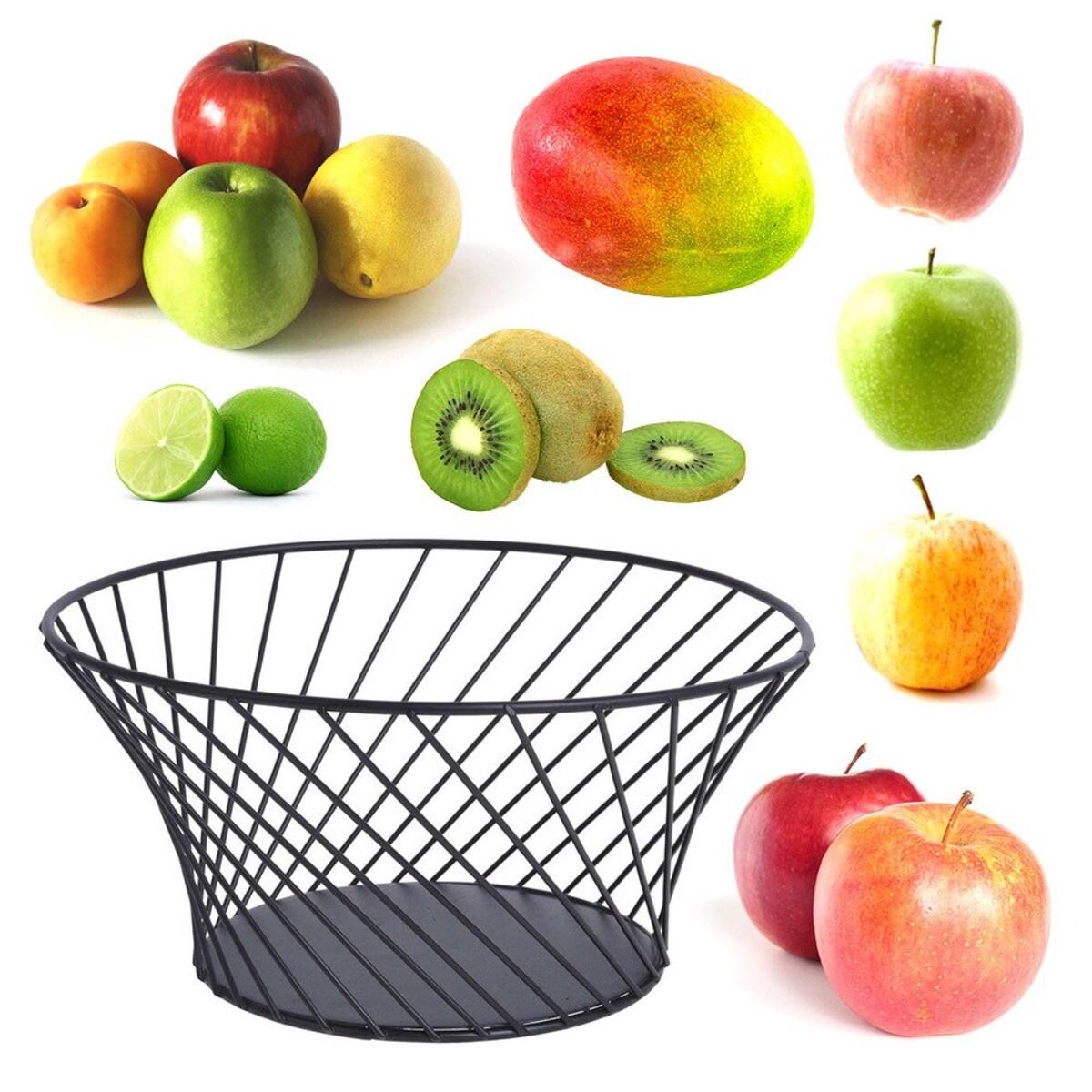 Kosz na owoce metalowy, Ø 26 cm