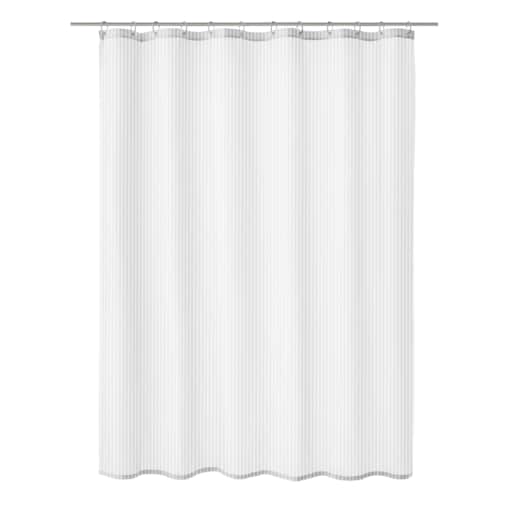 Kleine Wolke Sanna Tekstyna Zasłona prysznicowa biały 180x200 cm Eco Care