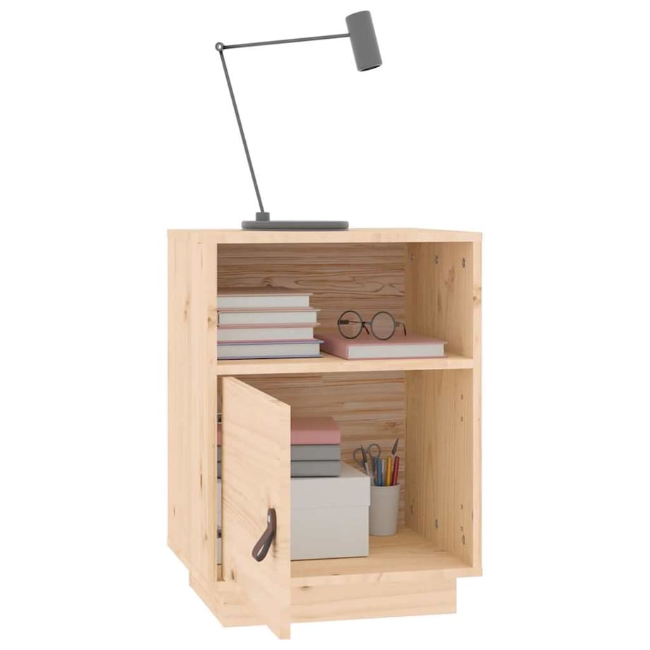 vidaXL Szafki nocne, 2 szt., 40x34x55 cm, lite drewno sosnowe