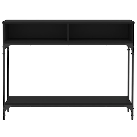 vidaXL Stolik konsolowy, czarny, 100x30,5x75 cm