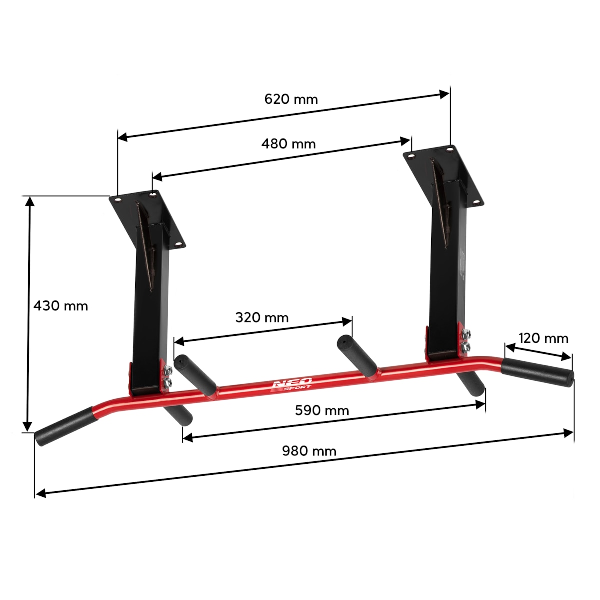 Drążek do podciągania ćwiczeń sufitowy Neo-Sport