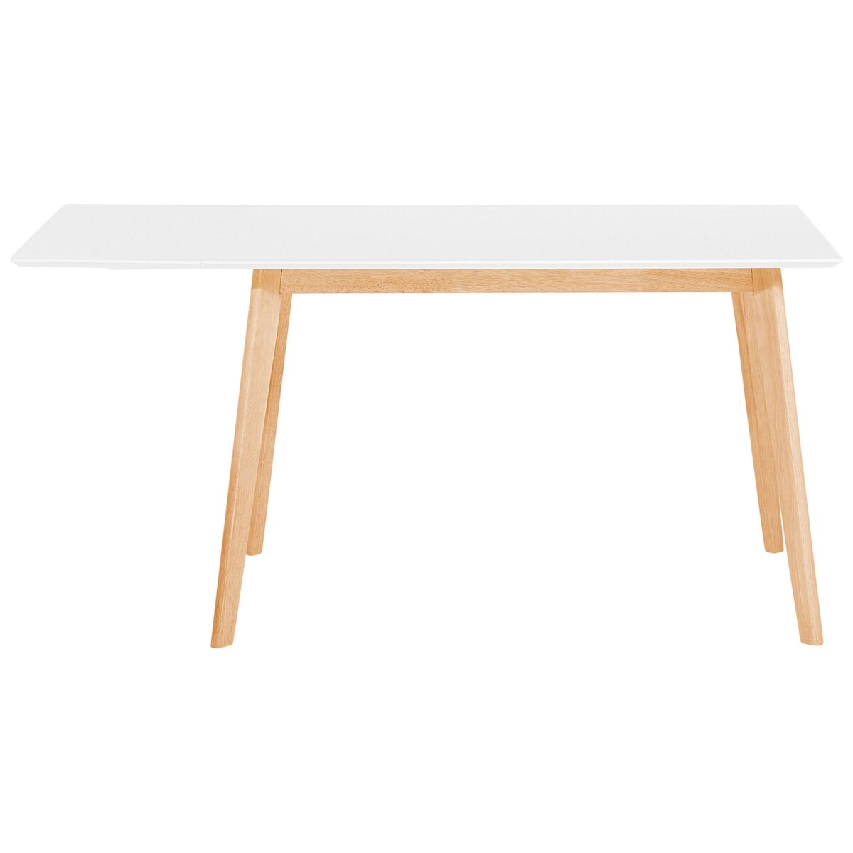 Stół do jadalni rozkładany 120/155 x 80 cm biały MEDIO