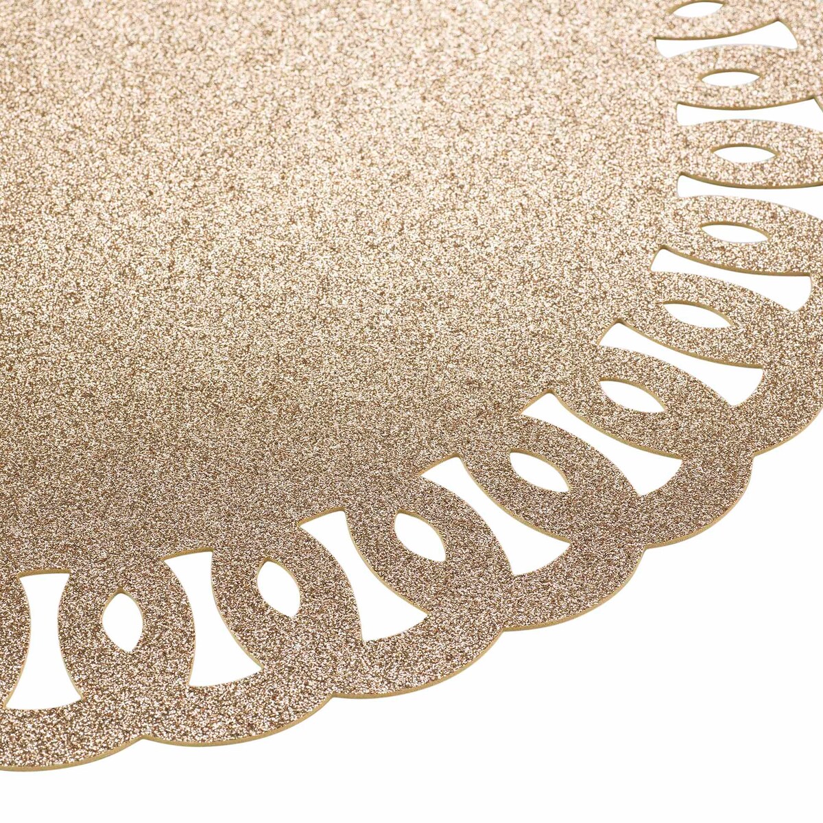 Podkładka na stół GUIRLANDE, brokatowa, Ø 38 cm