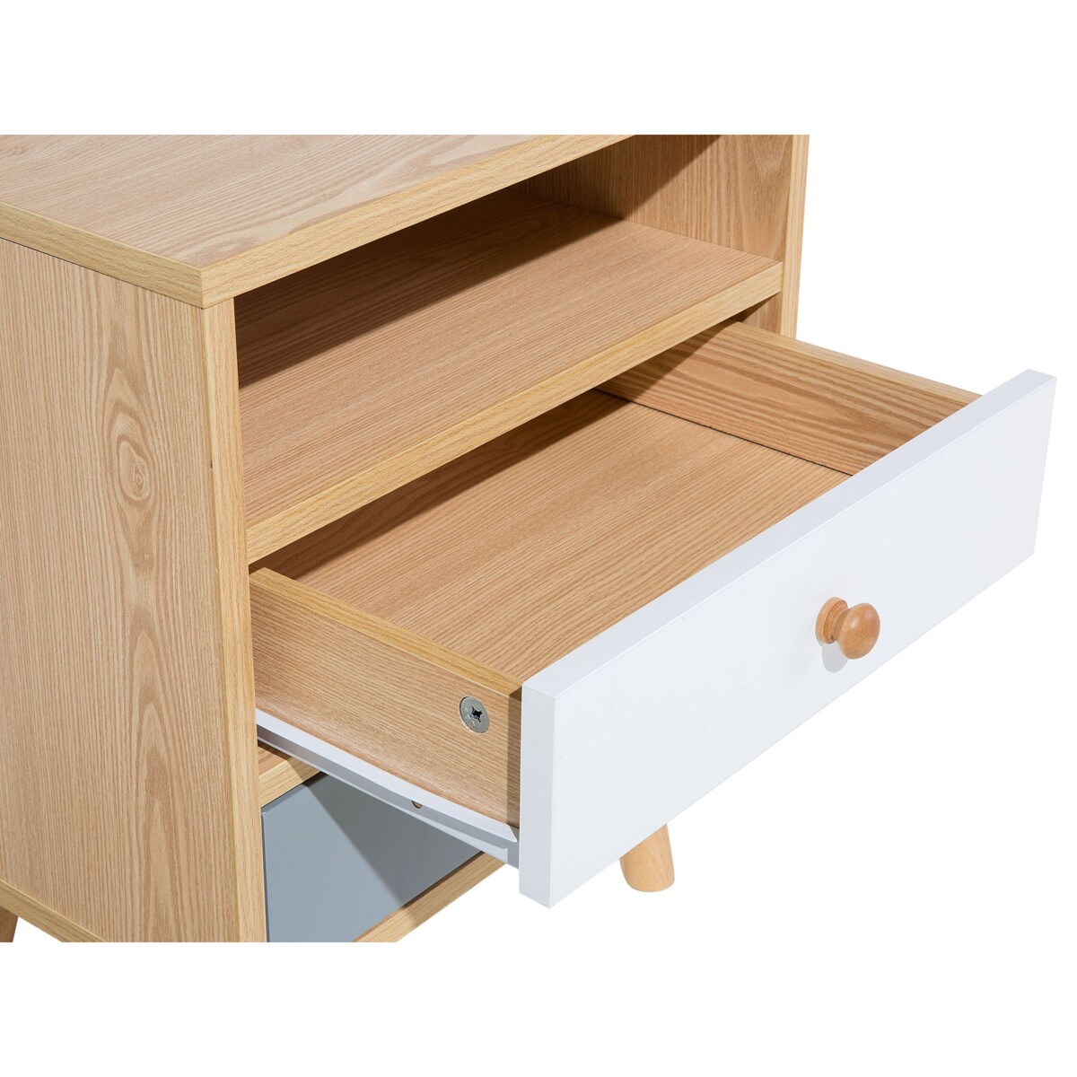 Szafka nocna jasne drewno FARGO