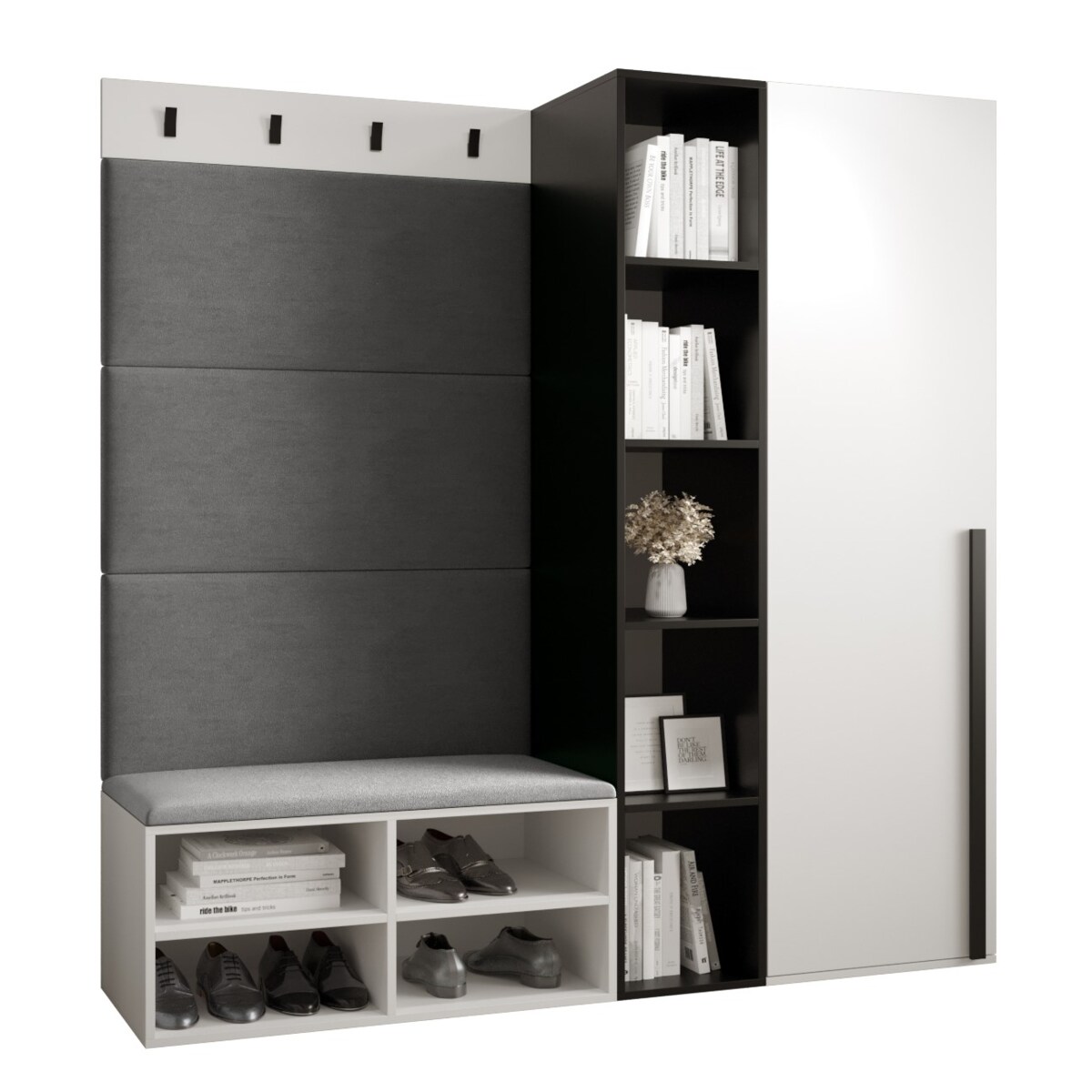 Garderoba do przedpokoju Abiks MIRO 1 biały+manila16