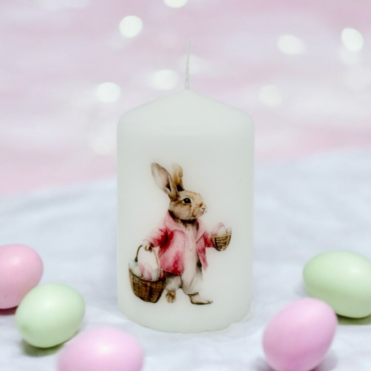 Świeca wielkanocna Zajączek wielkanocny Króliczek świeczka na Wielkanoc