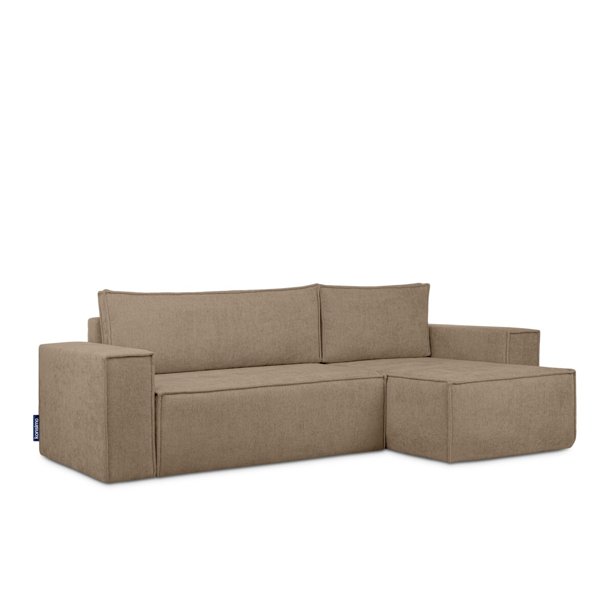 KONSIMO NAPI II Narożnik lewy/prawy, kolor brązowy