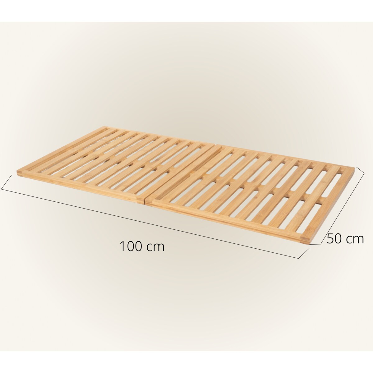 Podest bambusowy do łazienki AVELA, 100 x 50 cm