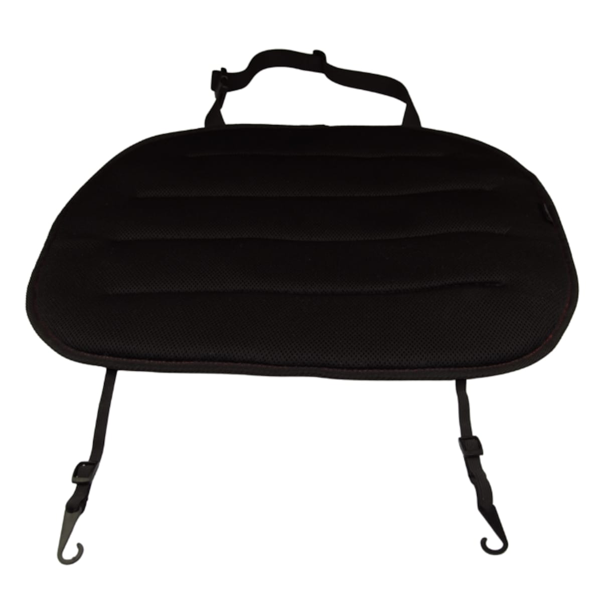 Odciążająca poduszka na fotel samochodowy AirDrive Classic czarna z czerwoną nitką