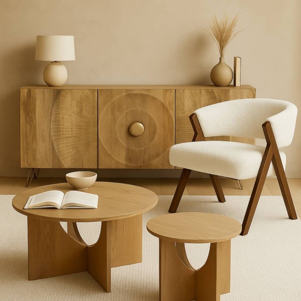 Komoda drewniana, mango Mandala 160x45x75 cm