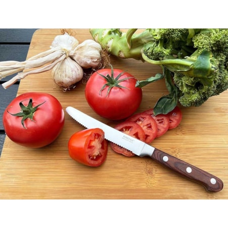 Stalowy nóż kuchenny z ząbkami 12.5cm pojedyńczy KINGHOFF