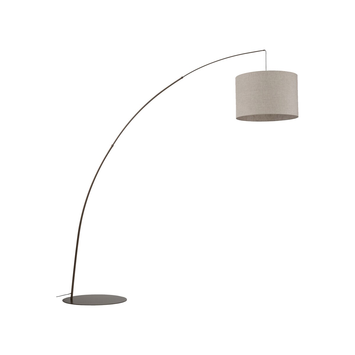 Lampa podłogowa TK Lighting MOBY Brown 6097, brązowa, regulowana, E27