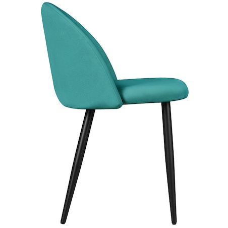 Krzesło tapicerowane do salonu jadalni welurowe zielone velvet