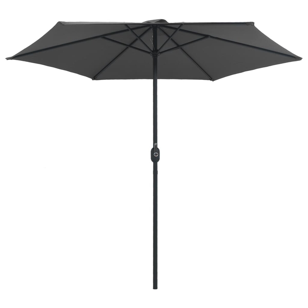 vidaXL Parasol ogrodowy na aluminiowym słupku, 270x246 cm, antracytowy