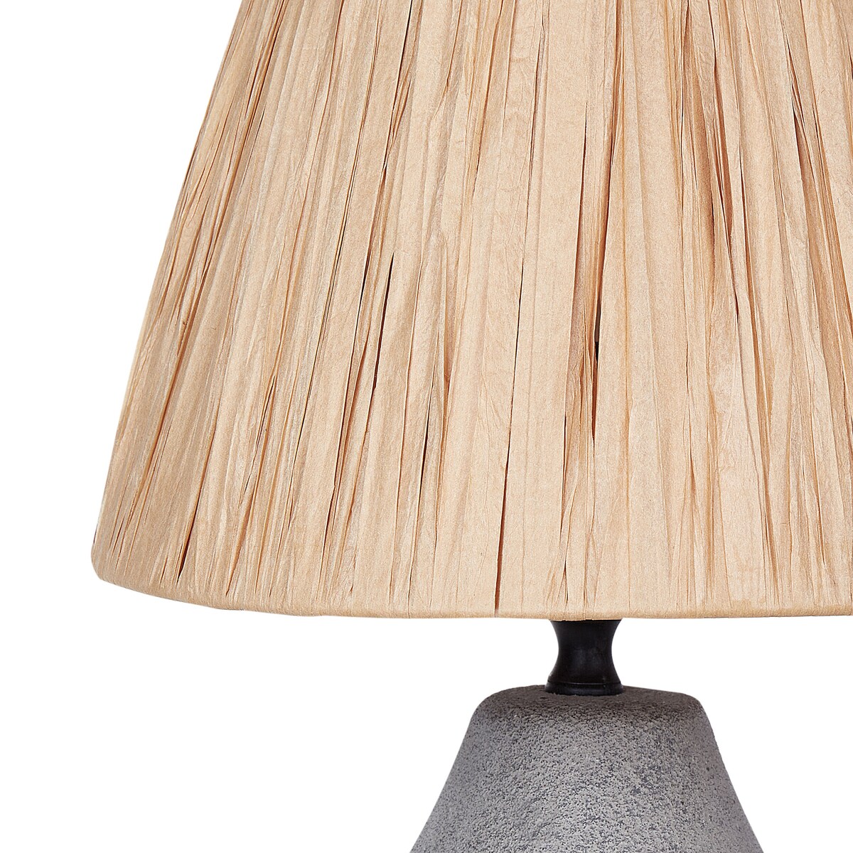 Zestaw 2 lamp stołowych ARWADITO Ceramika Szary