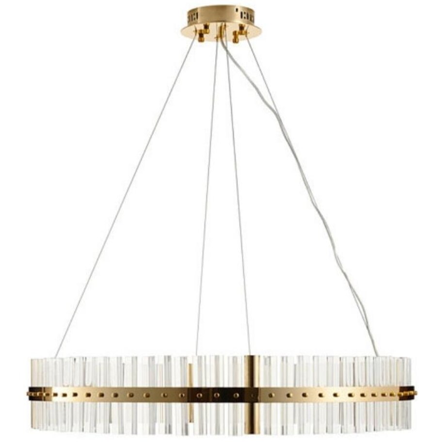 Żyrandol glamour Lugano DN925-85 Step LED 60W kryształy glamour złoty