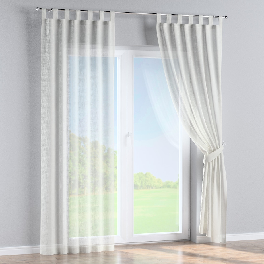 Zasłona na szelkach 1 szt. 130x245 ecru