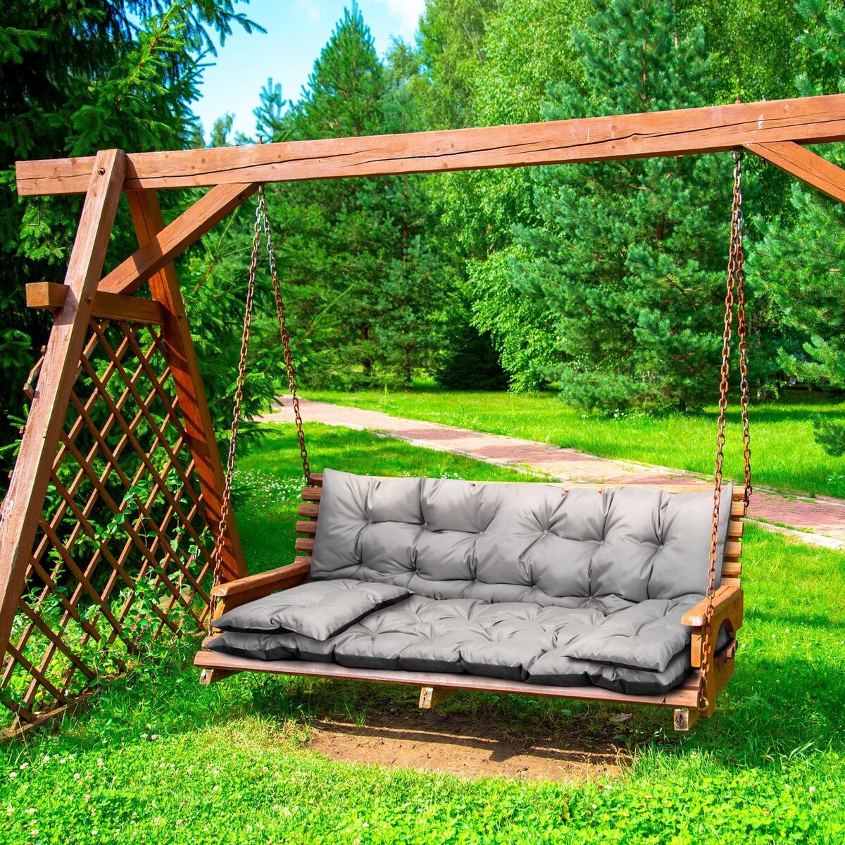 Poduszka Ogrodowa Zestaw Na Ławkę Huśtawkę Taras
