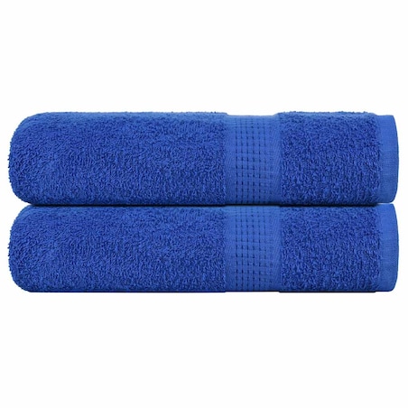 vidaXL Ręczniki kąpielowe, 2 szt., niebieskie, 70x140 cm, bawełna 100%