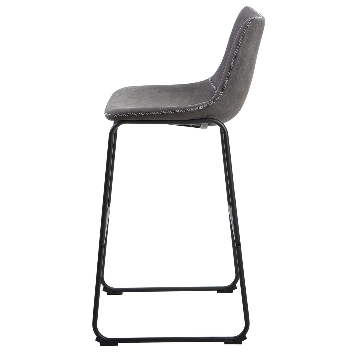 Zestaw 2 krzeseł barowych szary FRANKS