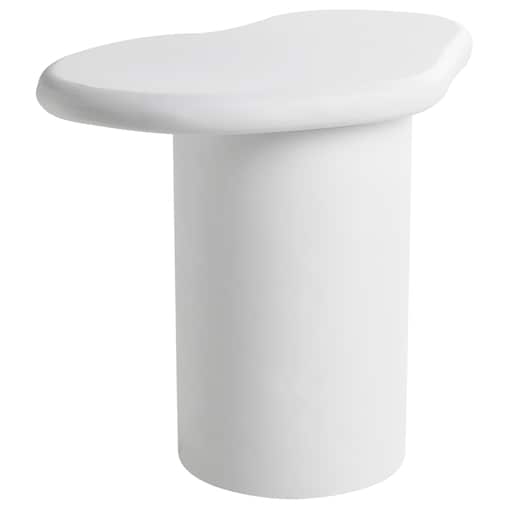 Stolik pomocniczy ARSOLI 43 cm 58 cm Złamana biel