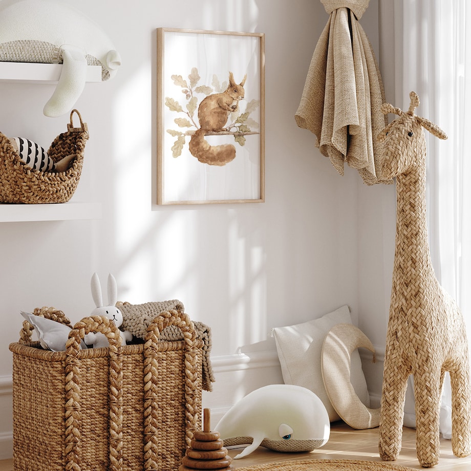 Plakat dla dzieci Wiewiórka 40x50