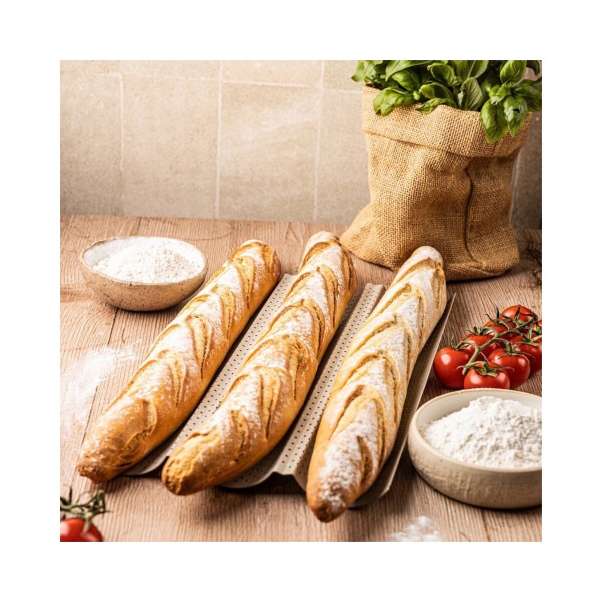 Kinghoff forma stalowa do bagietek zapiekanek 63849