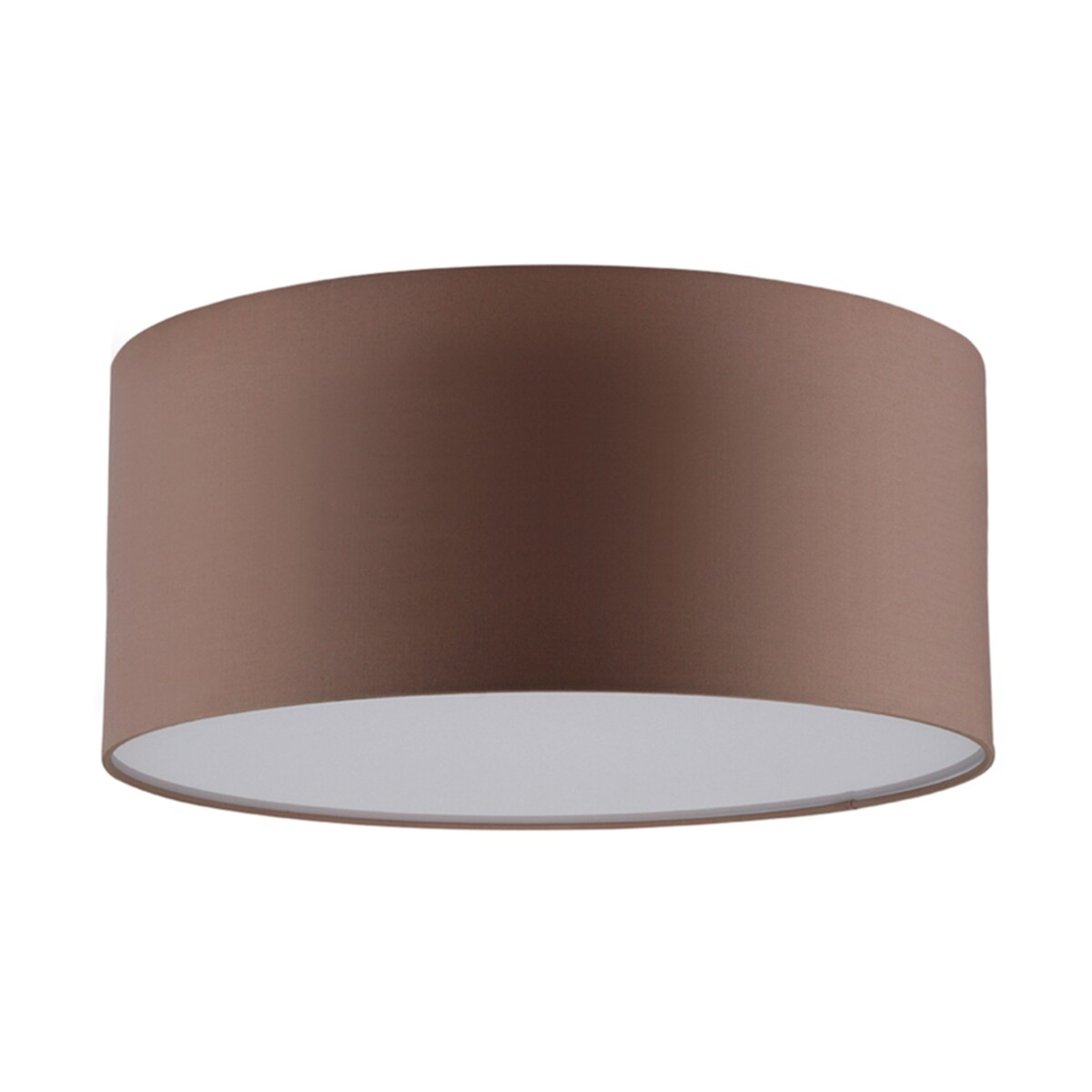Lampa Sufitowa BRITOP Lighting 1xLED 13W Elegancka Brązowa Tkanina w Klasycznym Stylu, Polski Producent, 1 szt.