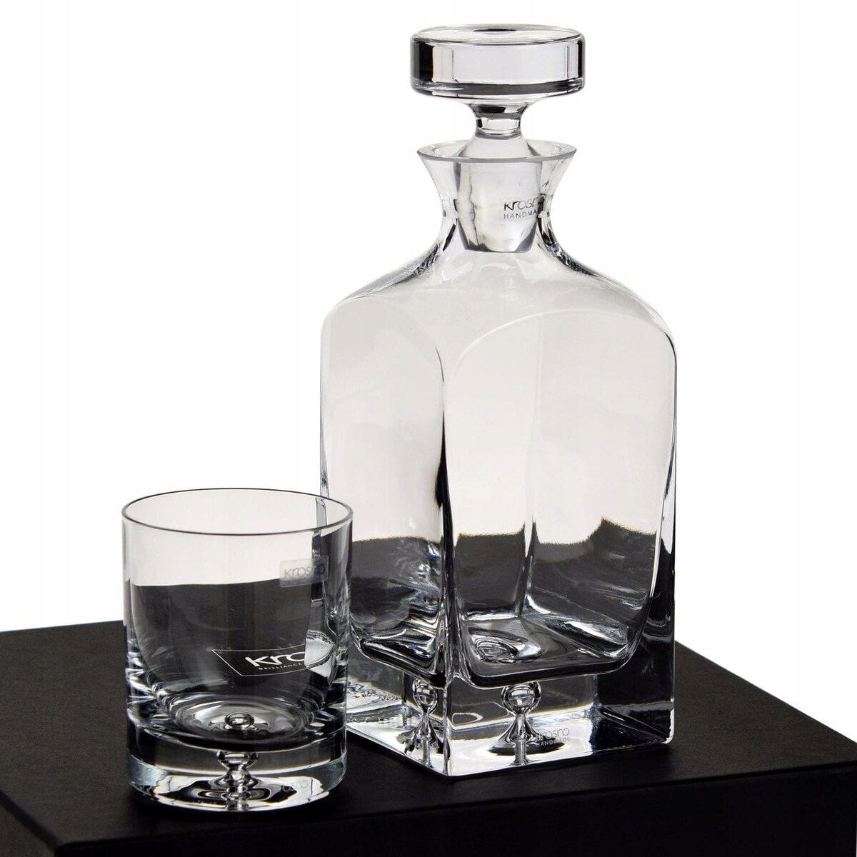 KROSNO LEGEND ZESTAW DO WHISKY Z KARAFKĄ NA 6 OSÓB SZKLANKI 7 ELEMENTÓW