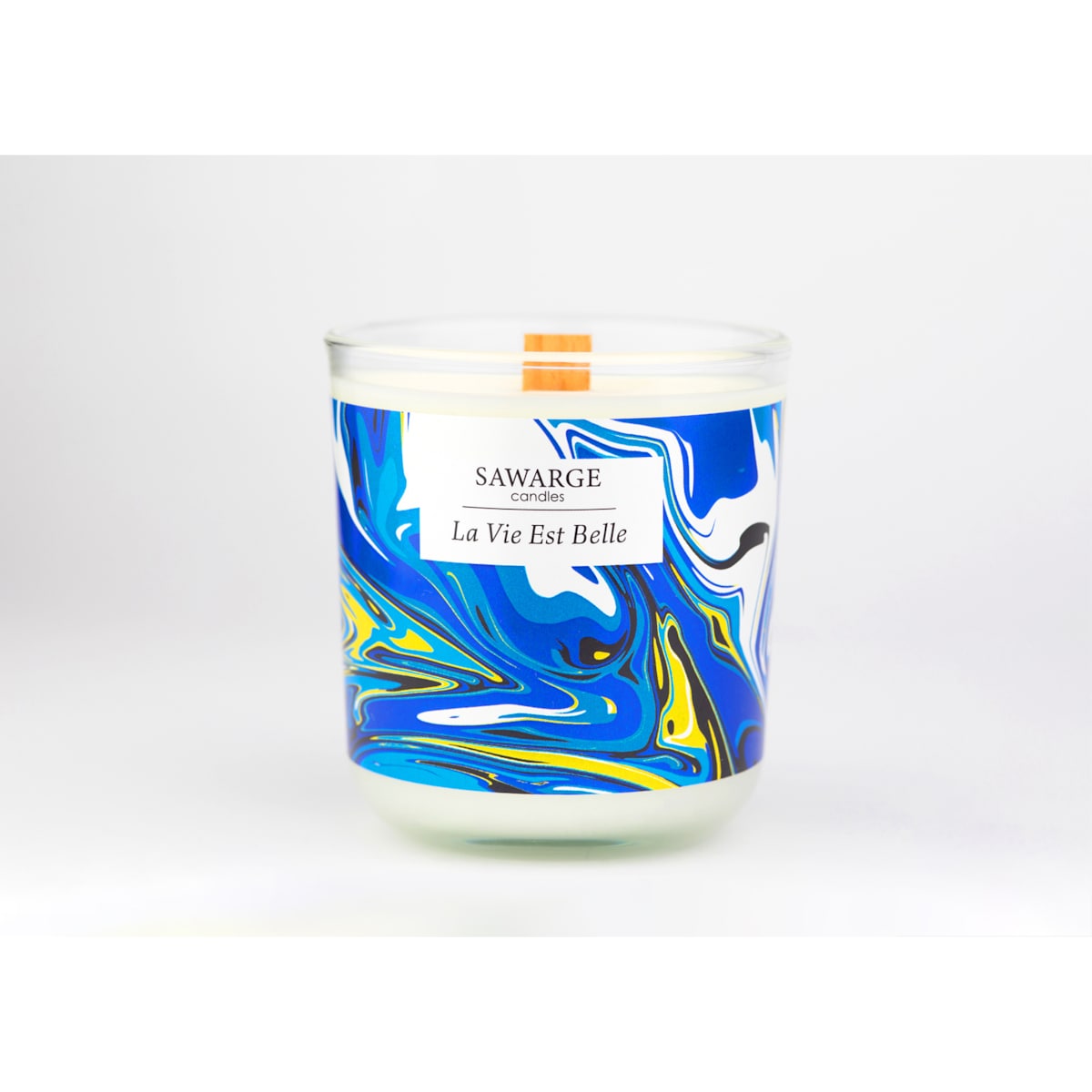 Świeca Sojowa Zapachowa / Drewniany Knot /35h/ La Vie Est Belle 200g