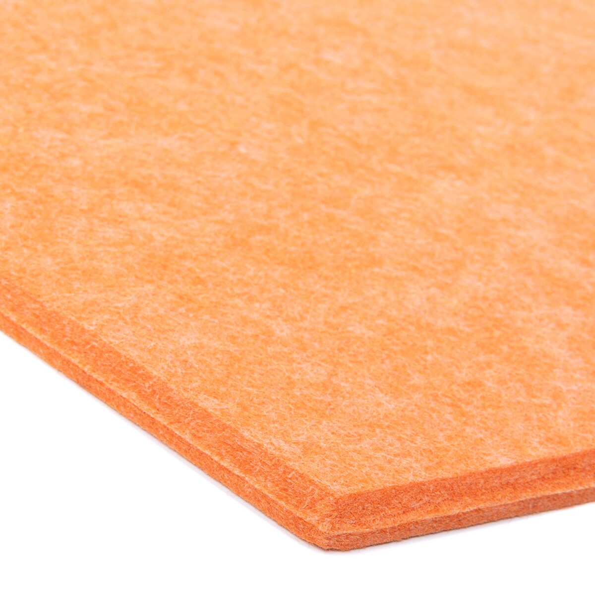 Zestaw 2 szt panel filcowy Felly 40x46 cm płytka heksagon gładki pomarańczowy