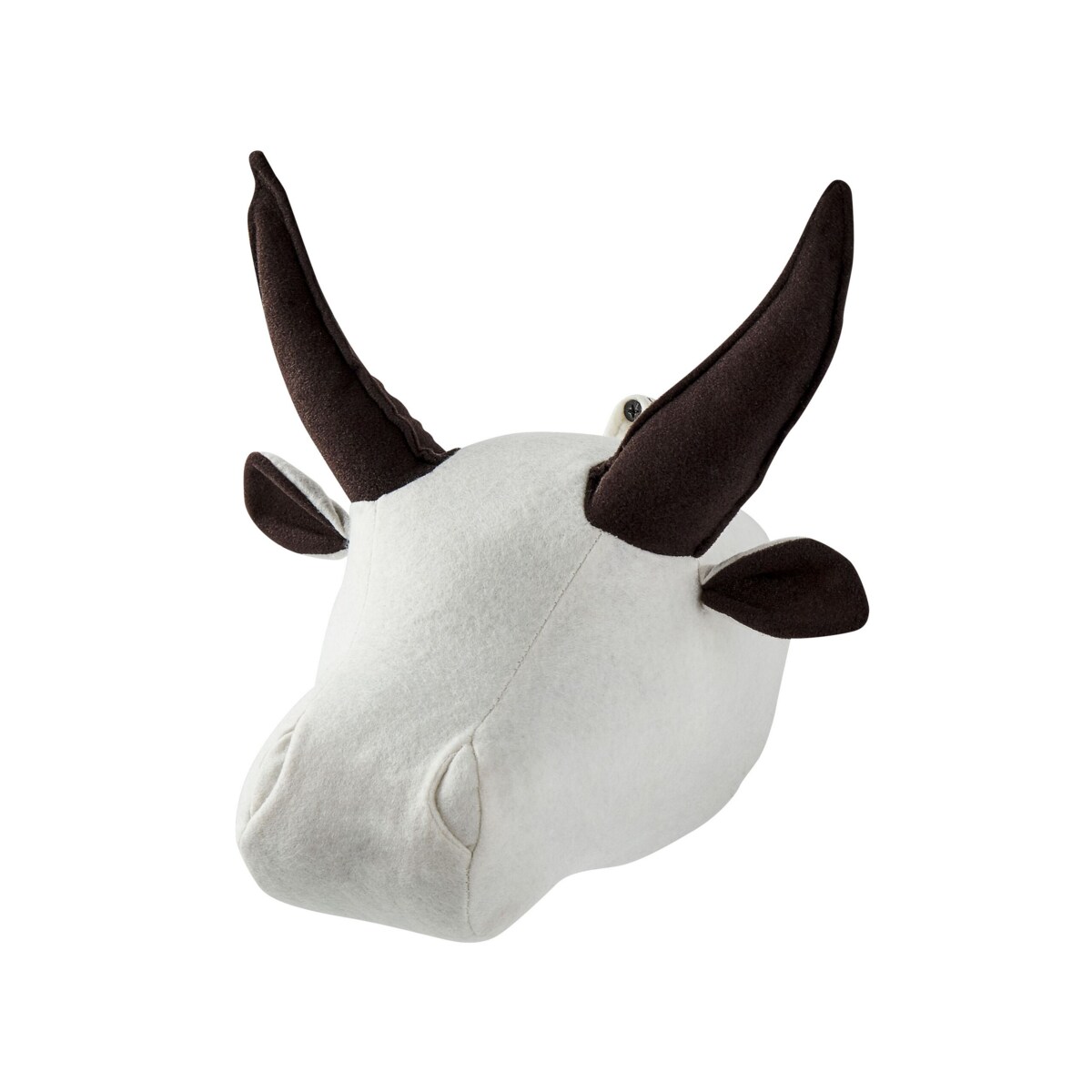 Pluszowa dekoracja ścienna byk biały GEOFFREY