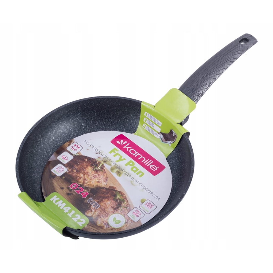 Patelnia 24cm z powłoką marmurkową KAMILLE