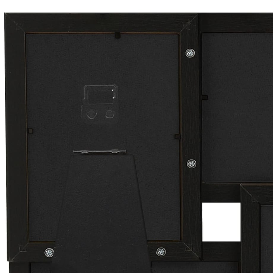vidaXL Ramka na 4 zdjęcia 10x15 cm, czarna, MDF