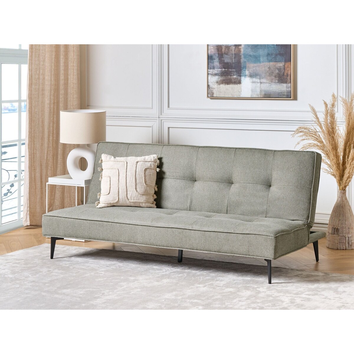 Sofa rozkładana jasnozielona ESSVIK