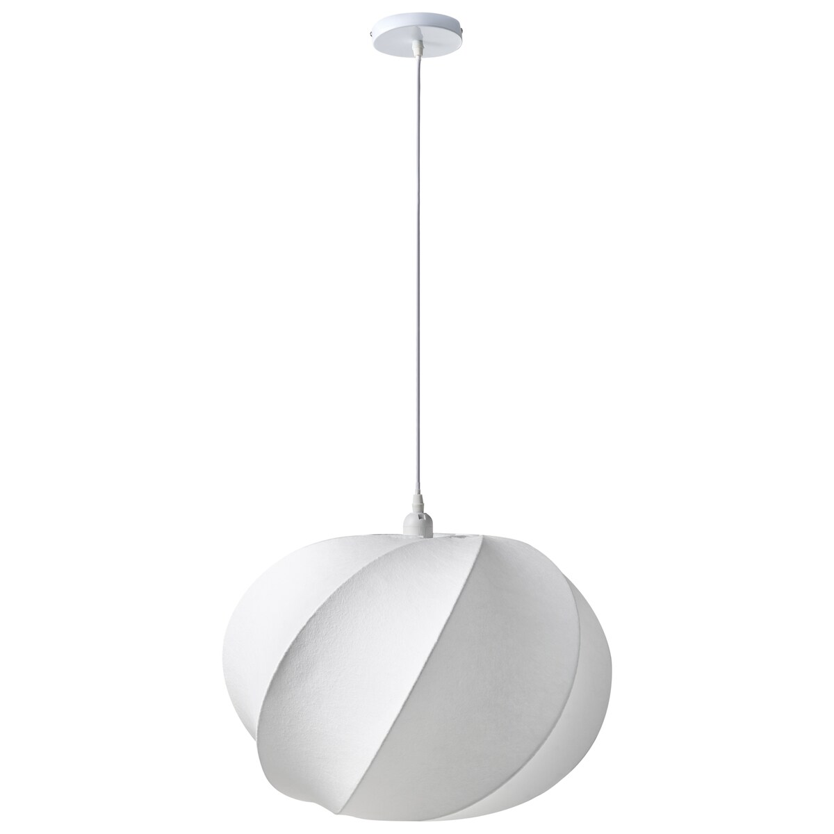 Lampa wisząca MAQUINE Jedwab syntetyczny Biały