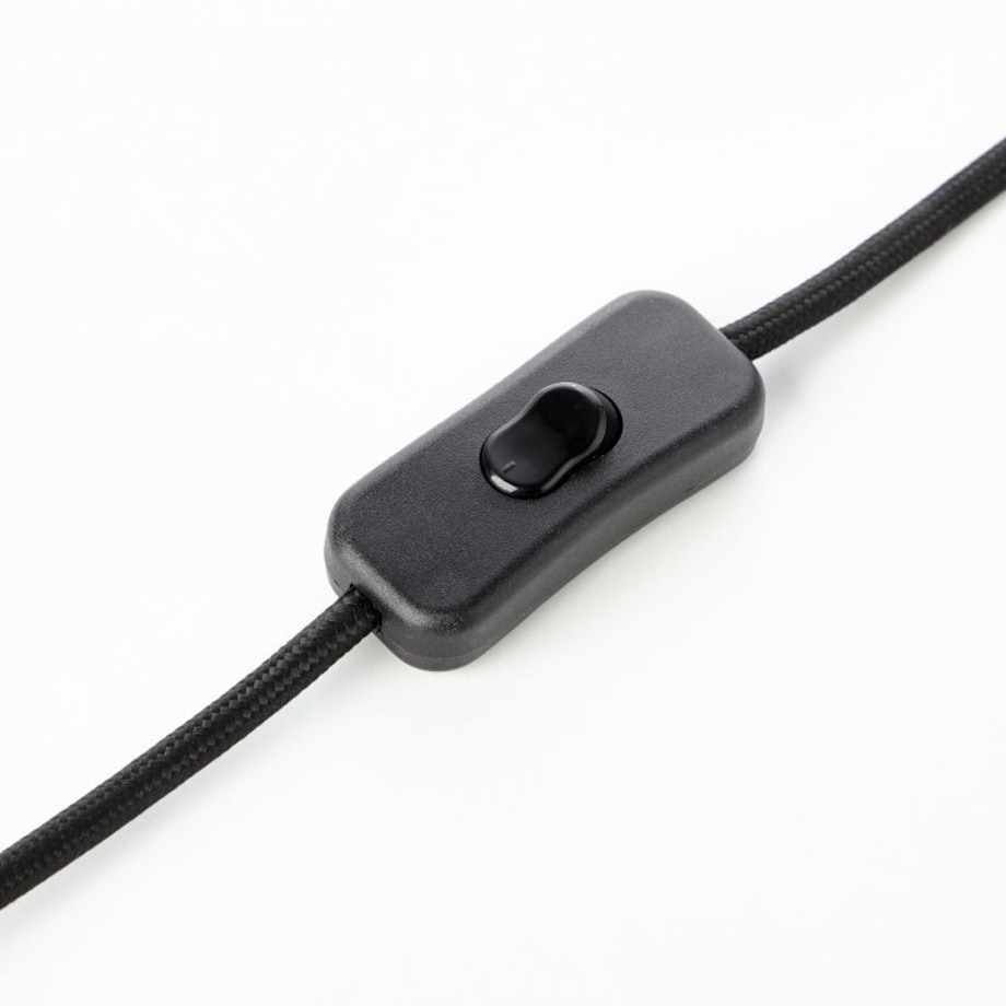 Loftowa lampka Manama 78101/76 Brilliant z klipsem druciana czarna brąz