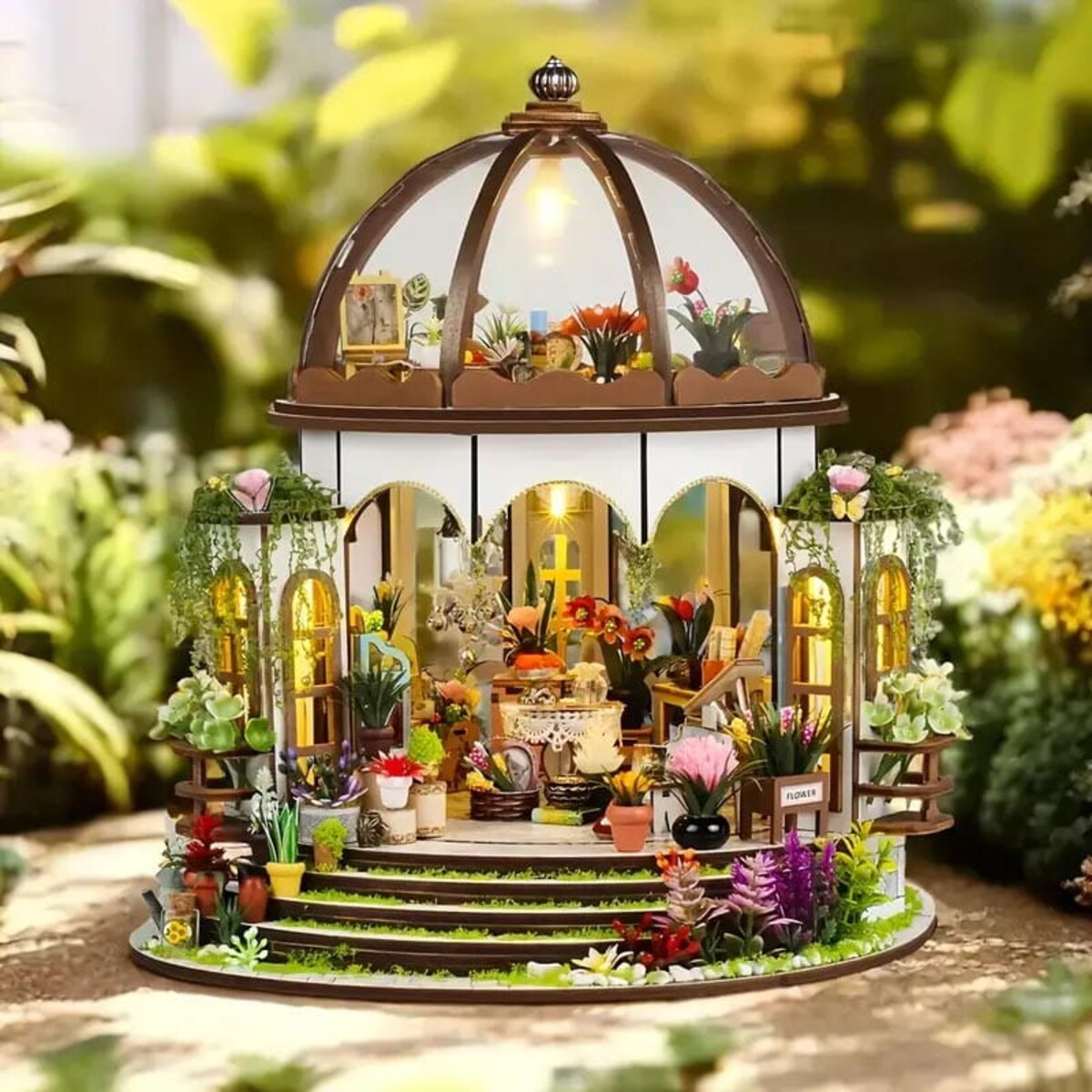 Miniaturowy domek - Ogród pod gwiazdami