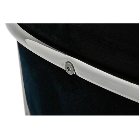 Krzesło barowe MARGO 65 czarny - welur, podstawa chromowana, King Home