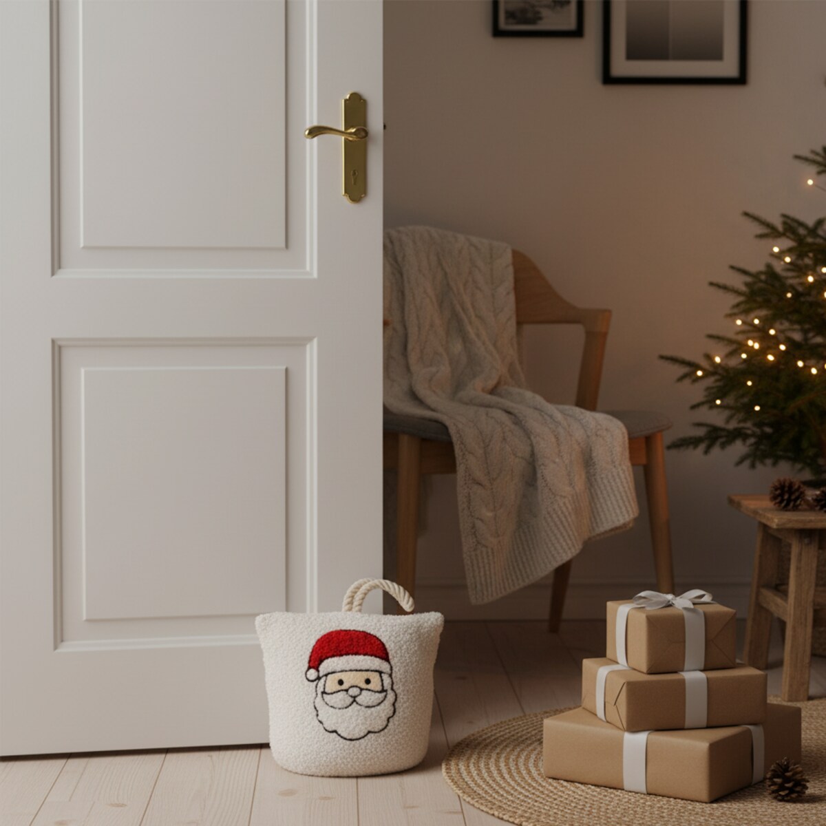 Stopper do drzwi ze świątecznym wzorem