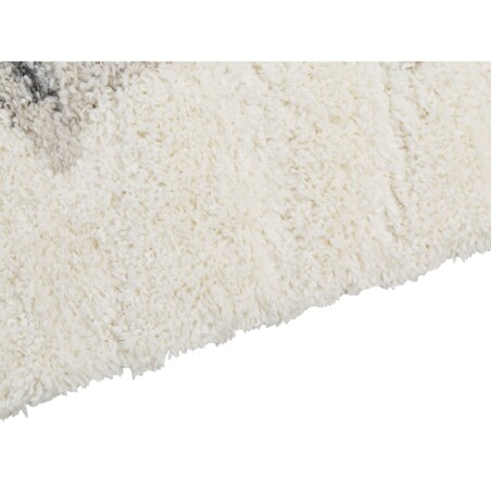 Dywan Shaggy 200 x 300 cm biało-szary MASIS