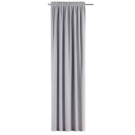 Zasłona na kanale z grzywką 1 szt. 130x260 jasny szary