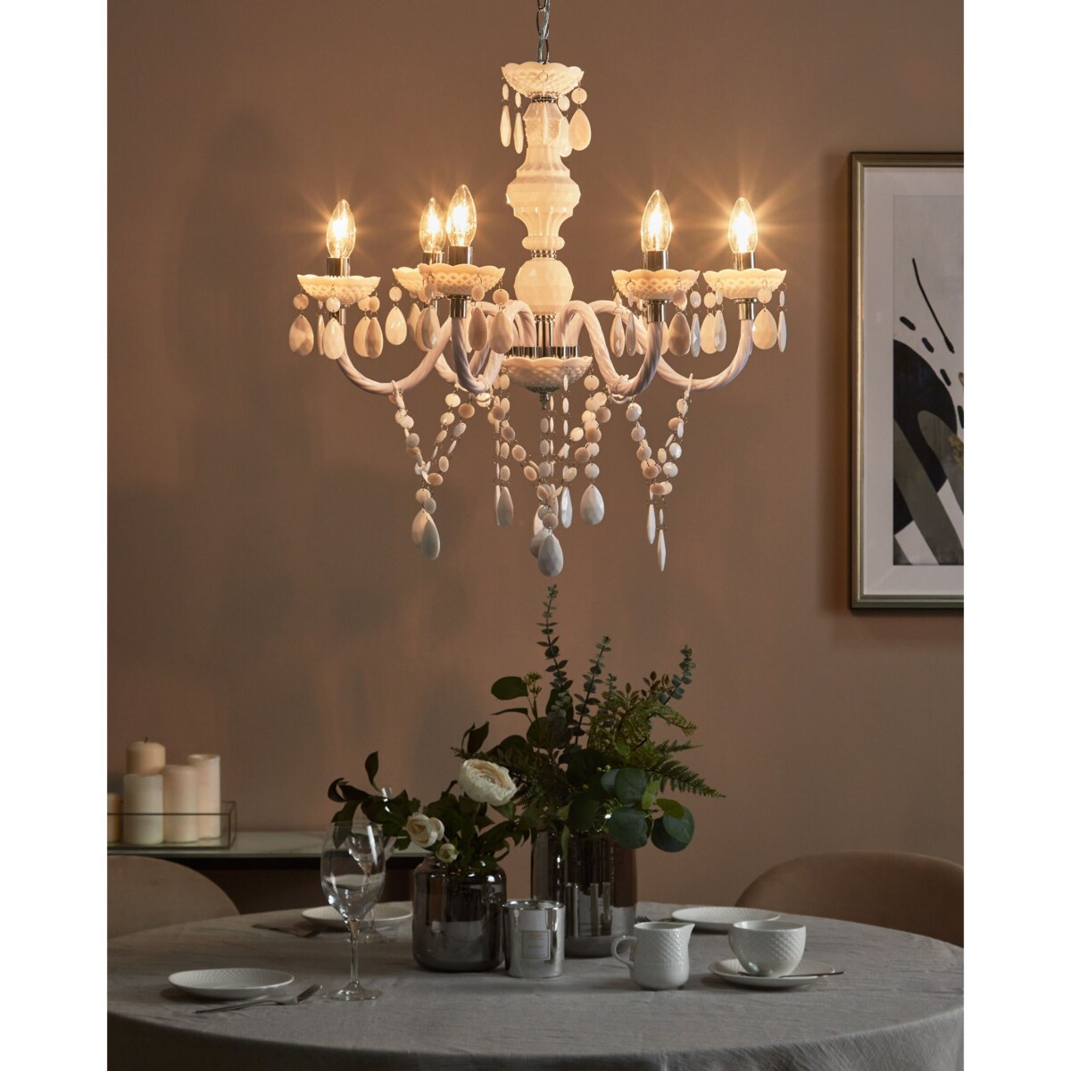 Żyrandol KALANG Biały