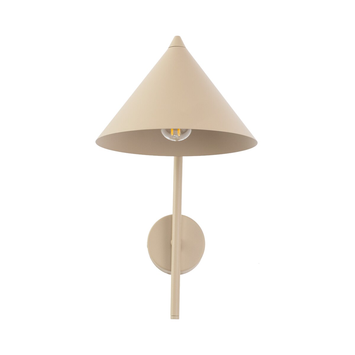 Kinkiet ścienny TK Lighting CONO SABIA 11474 beżowy E27 loft nowoczesny do salonu sypialni