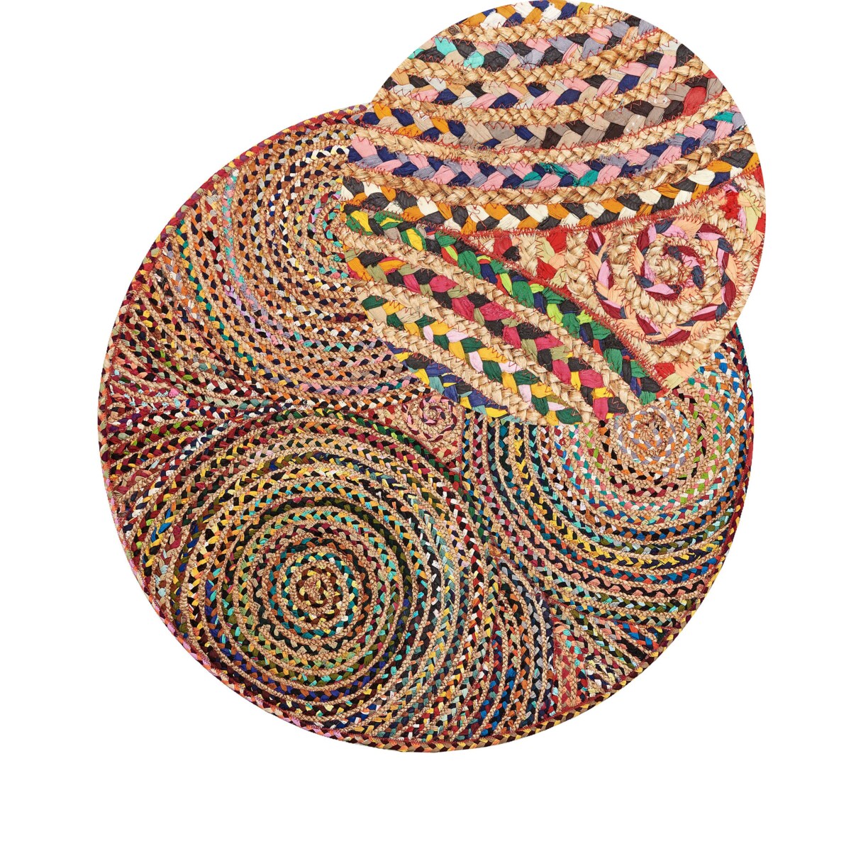 Dywan YENICE Kolorowy ø 140 cm Juta