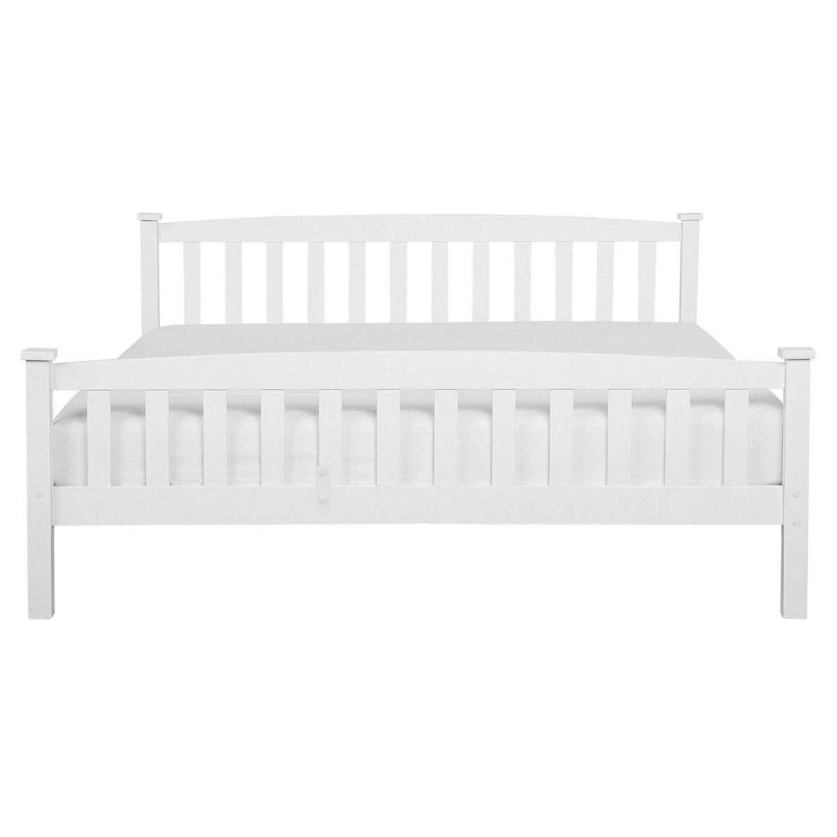 Łóżko drewniane 160 x 200 cm białe GIVERNY