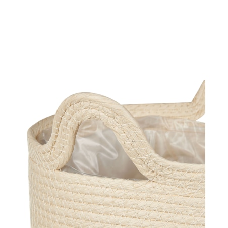 Zestaw 2 koszy na kwiaty z trawy morskiej naturalny MATIKU